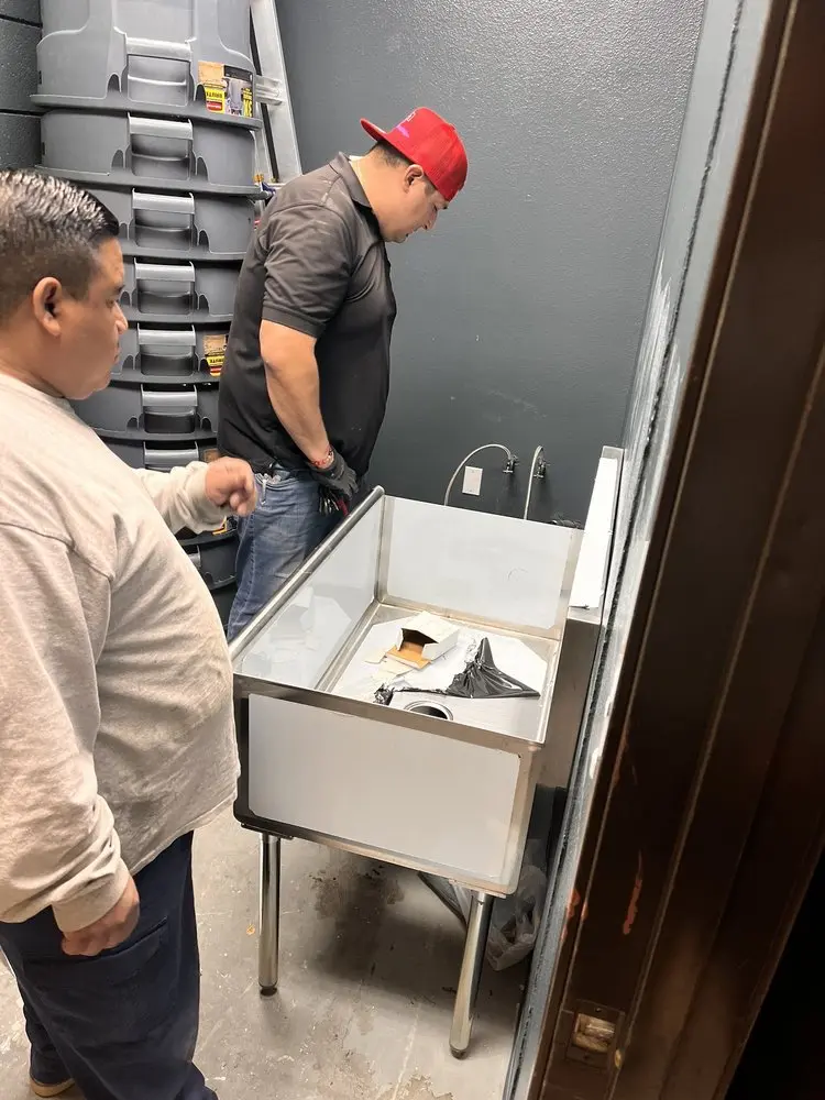Commercial plumbing and sink installation in Kalifornsky